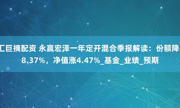 汇巨摘配资 永赢宏泽一年定开混合季报解读:份额降18.37%,净值涨4.47%_基金_业绩_预期